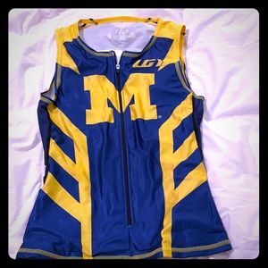 Michigan Triathlon workout tank large NWT